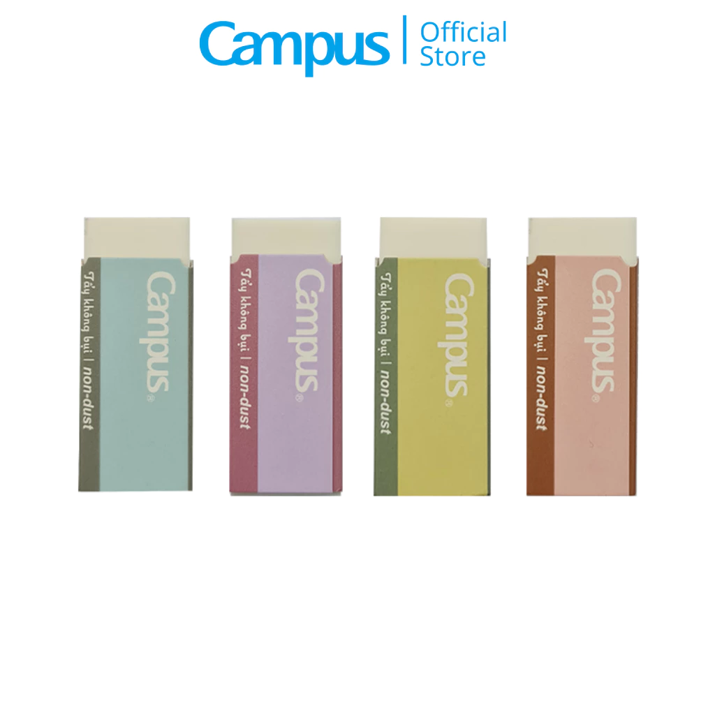 Gôm Tẩy Trắng Kusumi Series Không Bụi Tẩy Sạch Chì Công Nghệ Non Dust Chính Hãng Campus