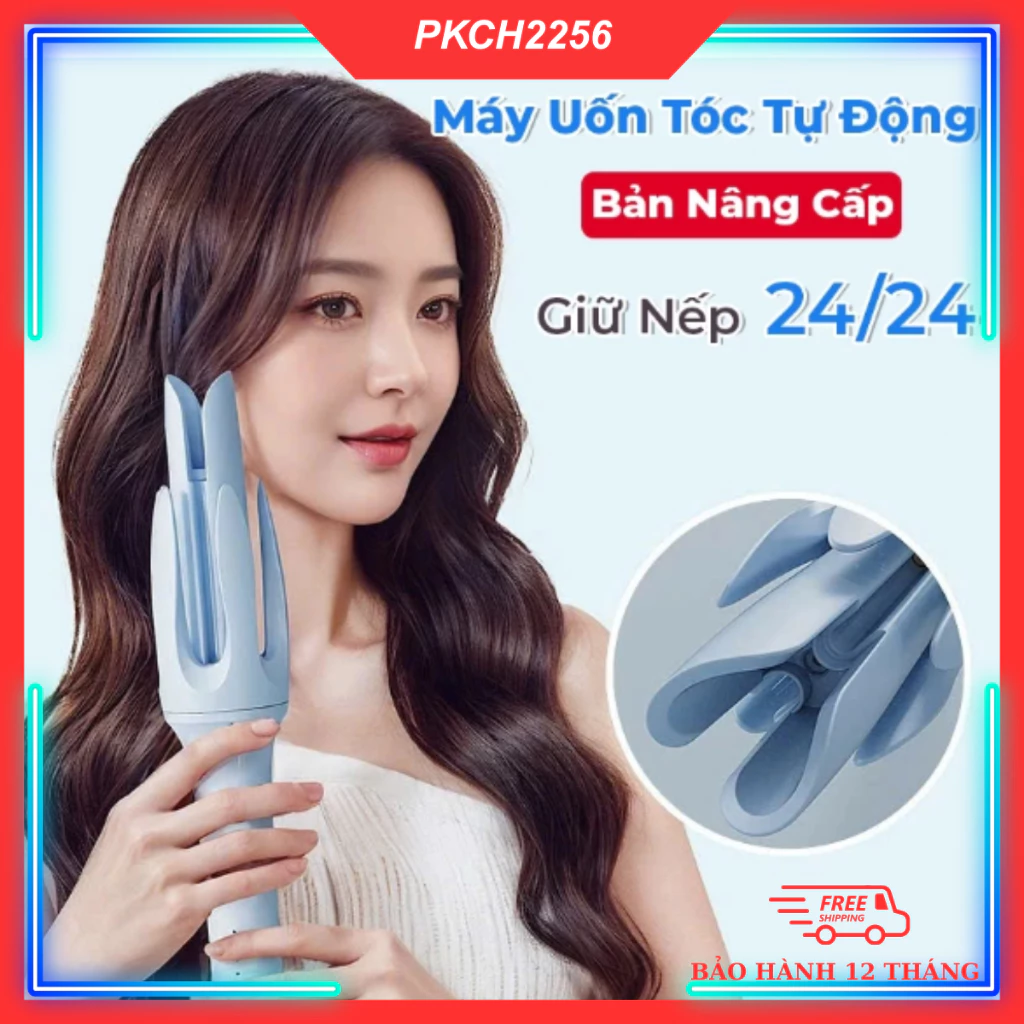 Máy Uốn Tóc Làm Xoăn Tự Động Xoay 360 Độ SeeMee Trục 32mm Lớp Phủ Gốm Sứ Bảo Vệ Tóc Khi Tạo Kiểu