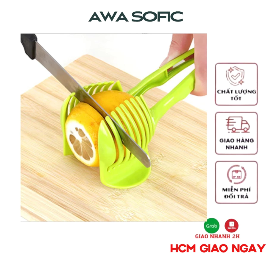 Kẹp cắt cà chua, chanh, khoai tây cầm tay tiện dụng cho nhà bếp