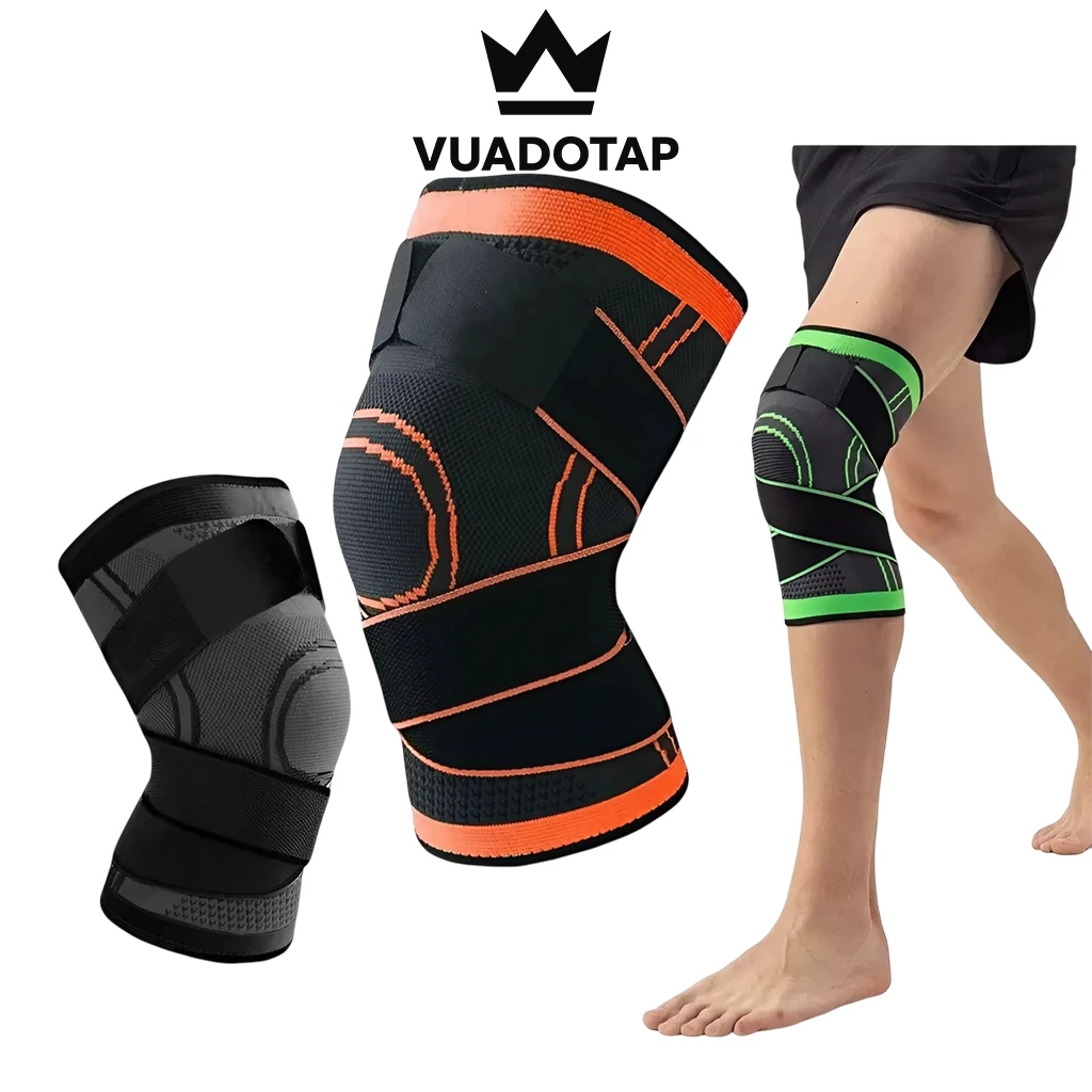 Băng Quấn Gối Aolikes A-7720, Bảo Vệ Đầu Gối, Đai Quấn Gối Có Đai Cuốn Tập Gym, Cầu Lông, Đá Bóng