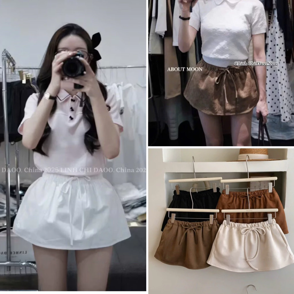 [HÀNG SẴN] Chân váy DENIM dây rút xoè rộng tôn dáng LAIMA SKIRT 3188