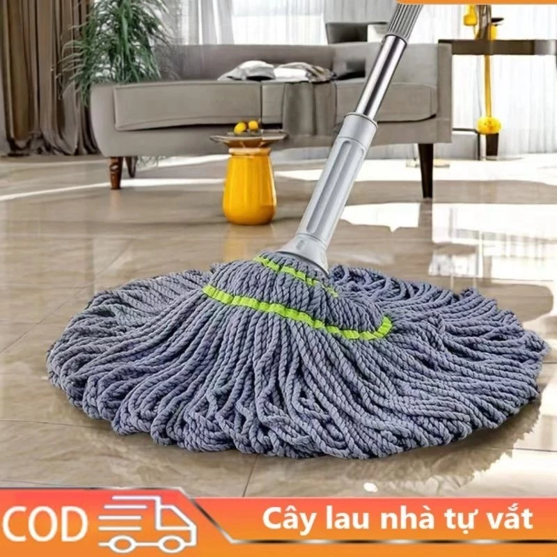 Cây Lau Nhà Vắt Tay Trợ Lực Siêu Thấm Hút Chất Liệu Inox