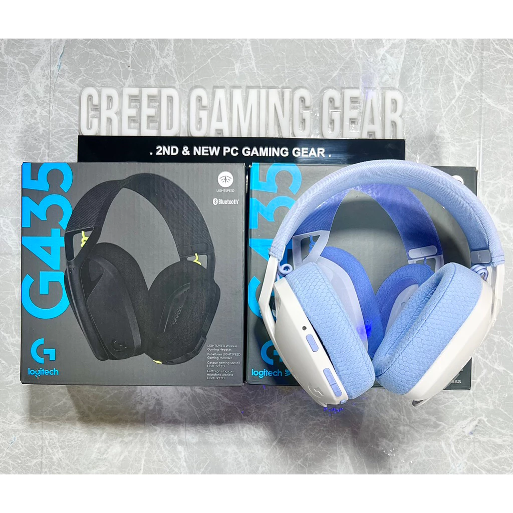Tai nghe game không dây Bluetooth Logitech G435 – Mic ảo tích hợp, nhẹ, PC/ Mobile/ PS5