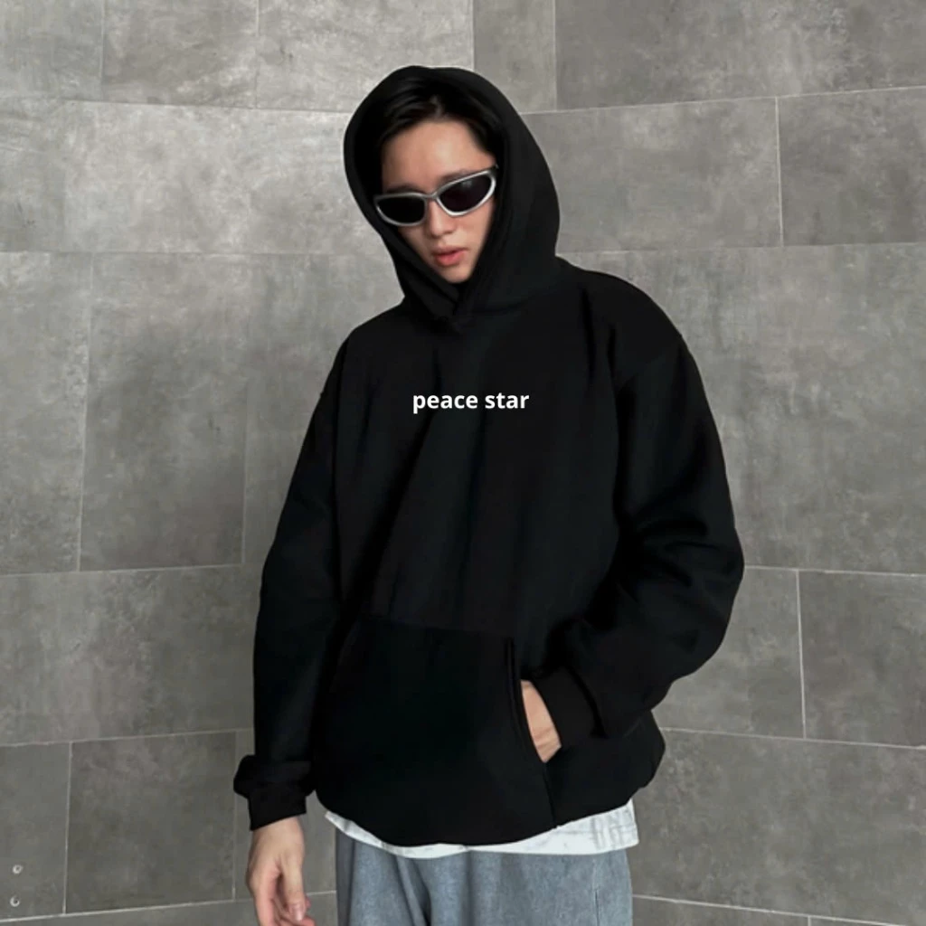 Áo hoodie thu đông PEACE nam nữ local brand form rộng chất nỉ bông , áo khoác chống nắng 3 màu in thỏ xx size 40-70kg