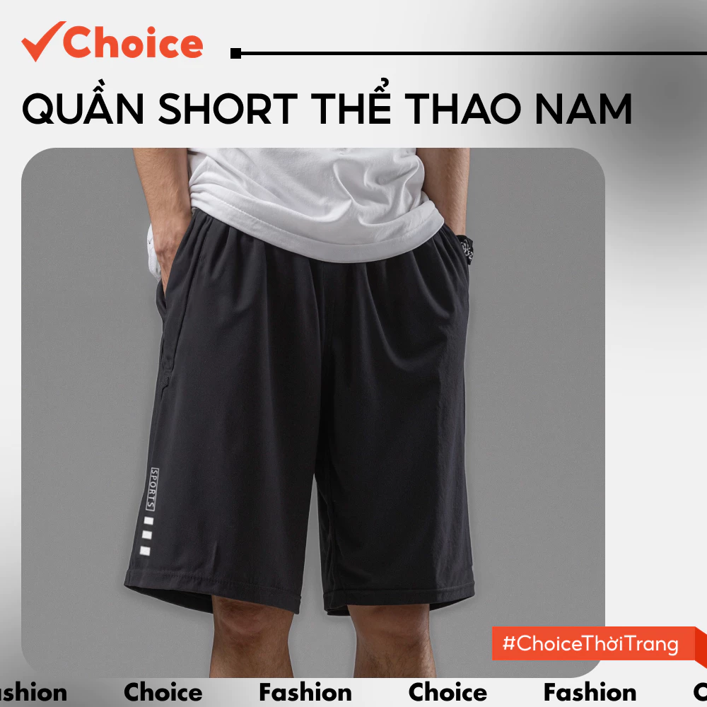 [Choice] Quần Short Thể Thao Nam NH09 In Chữ Bên Sườn