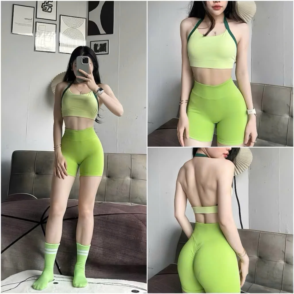Áo Bra Viền Màu Hở Lưng Kèm Mút Tập Gym-Yoga-Aerobic B2 ️( Không kèm quần )