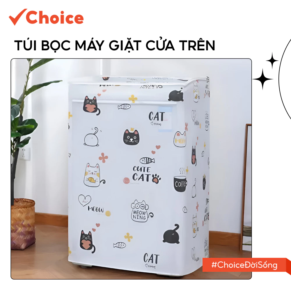 [New] [Choice] Túi Bọc Máy Giặt Cửa Trên LS1-0657-1015  Cao Cấp, Chống Nước