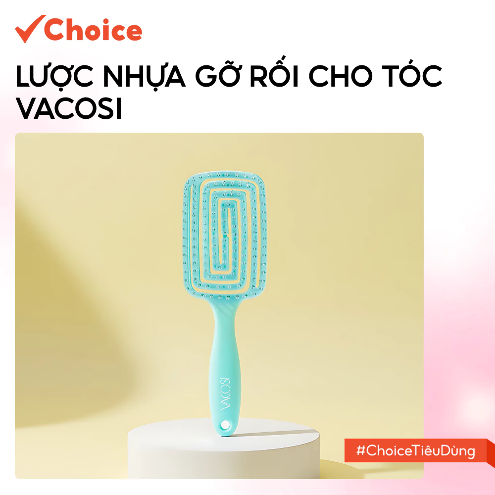 [Choice] Lược chải tóc gỡ rối Vacosi lược chải suôn mượt, chải phồng và tạo kiểu FM1-1361-703