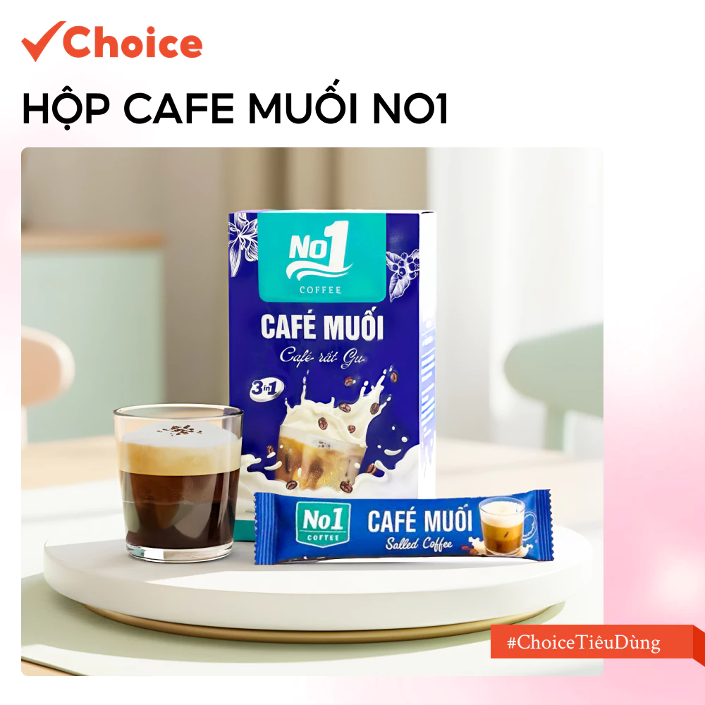 Hộp Cafe Muối No1 Choice FM2-0552-43 10 Gói X20g