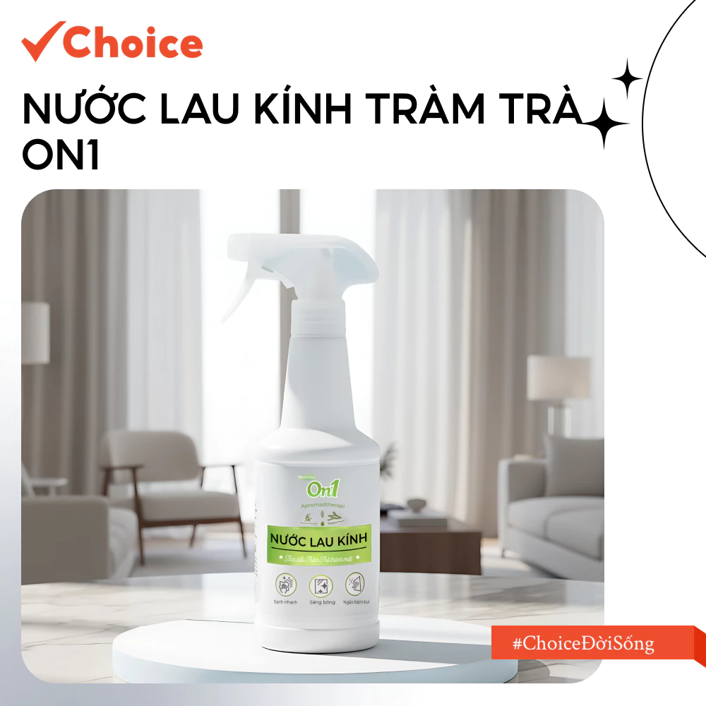 [Choice] Nước lau kính FM2-0552-40 On1 500ml tinh dầu tràm trà