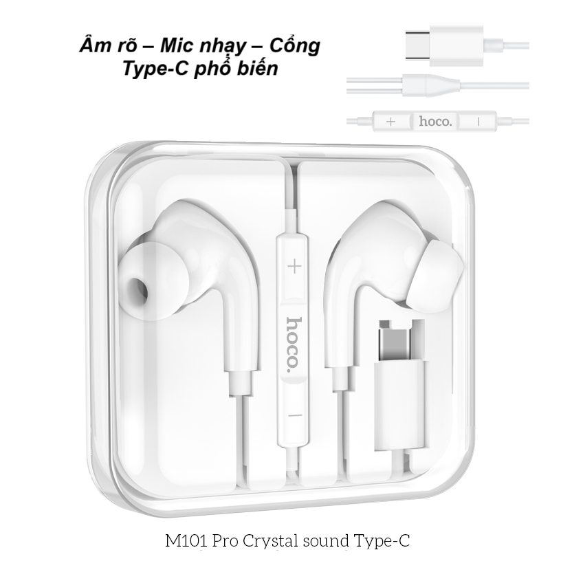 Tai Nghe Hoco M101 Pro Type-C Có Mic – Âm Thanh Rõ, Đàm Thoại Sắc Nét, Nghe…