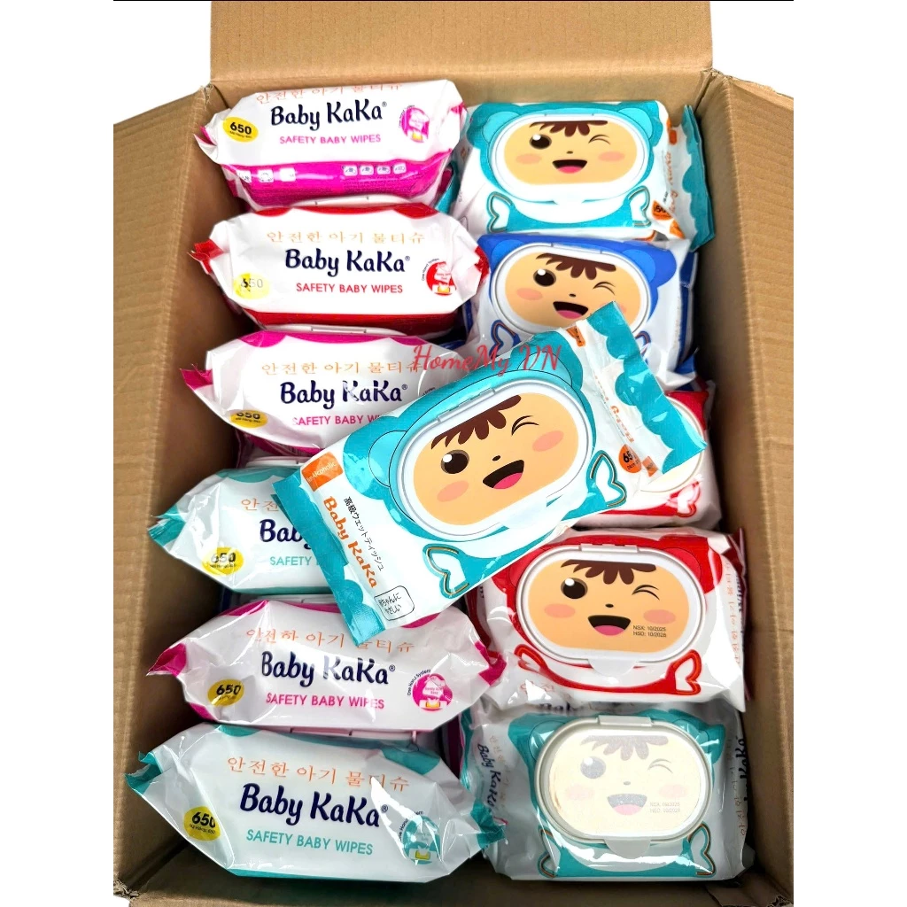 [Xả hàng] 1 thùng 30 gói khăn ướt Gấu Baby 650gr không mùi khổ 17x22 cm an toàn cho da, khổ lớn, vải bi