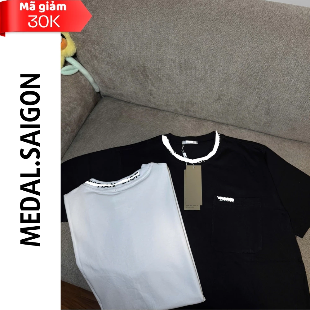 Áo Thun Lver Thêu Da Paris – Áo Phông Phong Cách Đường Phố, Chất Cotton Hàn Mát Lạnh