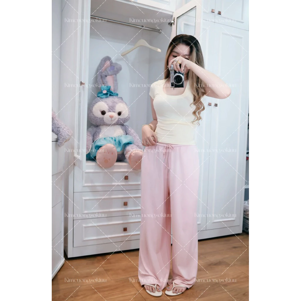 Áo Thun CỔ VUÔNG Ôm Gọn Tôn Dáng