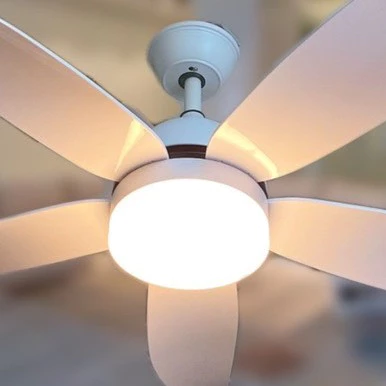 Quạt Trần 343W  5 Cánh Trắng, 6 Cấp Độ Gió, Công Xuất 90W, Có Đèn LED, Có Điều Từ Xa [  Kèm Móc-Bảo Hành 5 Năm]