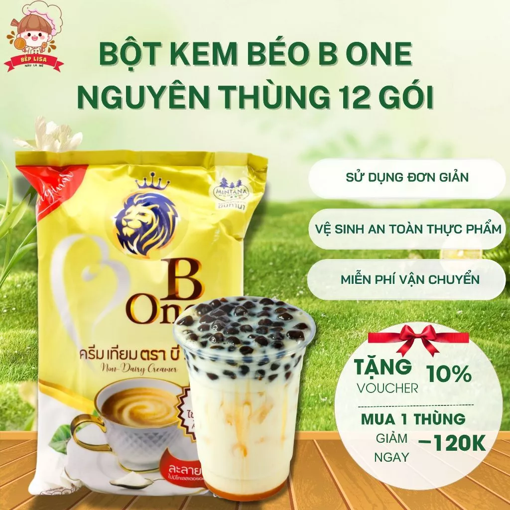 Bột kem béo B One Thái Lan Nguyên Thùng 12 Gói - Nguyên liệu trà sữa trân châu
