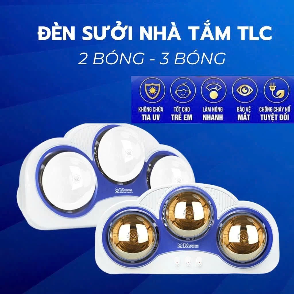 Đèn Sưởi Nhà Tắm 275W Bóng Vàng Bóng Trắng An Toàn Tiết Kiệm Bảo Hành 36 Tháng Sưởi Ấm Nhanh