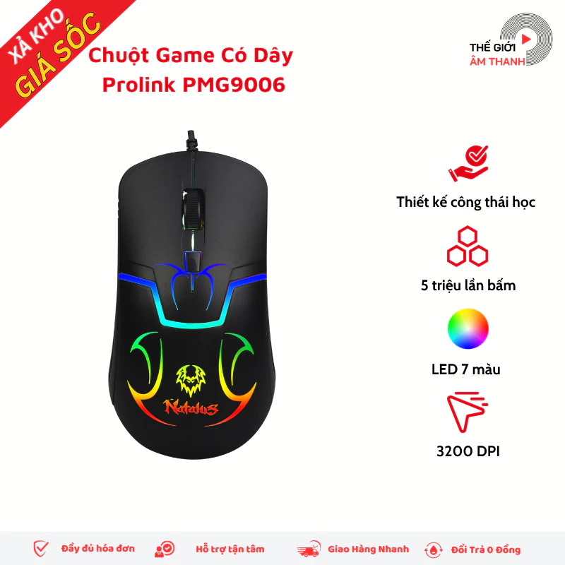 Chuột Gaming Prolink PMG9006 - THẾ GIỚI ÂM THANH