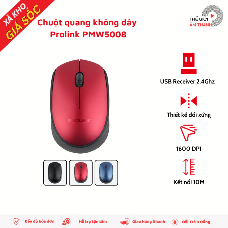 Chuột Quang Không Dây Prolink PMW5008 -THẾ GIỚI ÂM THANH