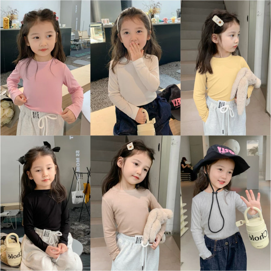 Áo Giữ Nhiệt Cho Bé Chất Thun Cotton Cao Cấp Mềm Mịn Giữ Ấm Tốt Cho Mùa Đông Phong Cách Hàn Quốc-A22