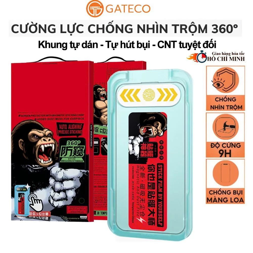 Cường lực chống nhìn trộm 360 độ có Khung tự dán cho iPhone 15 Promax 18 Pro max 17 Pro 16 14 plus 13 Pro 12 11 Xsmax