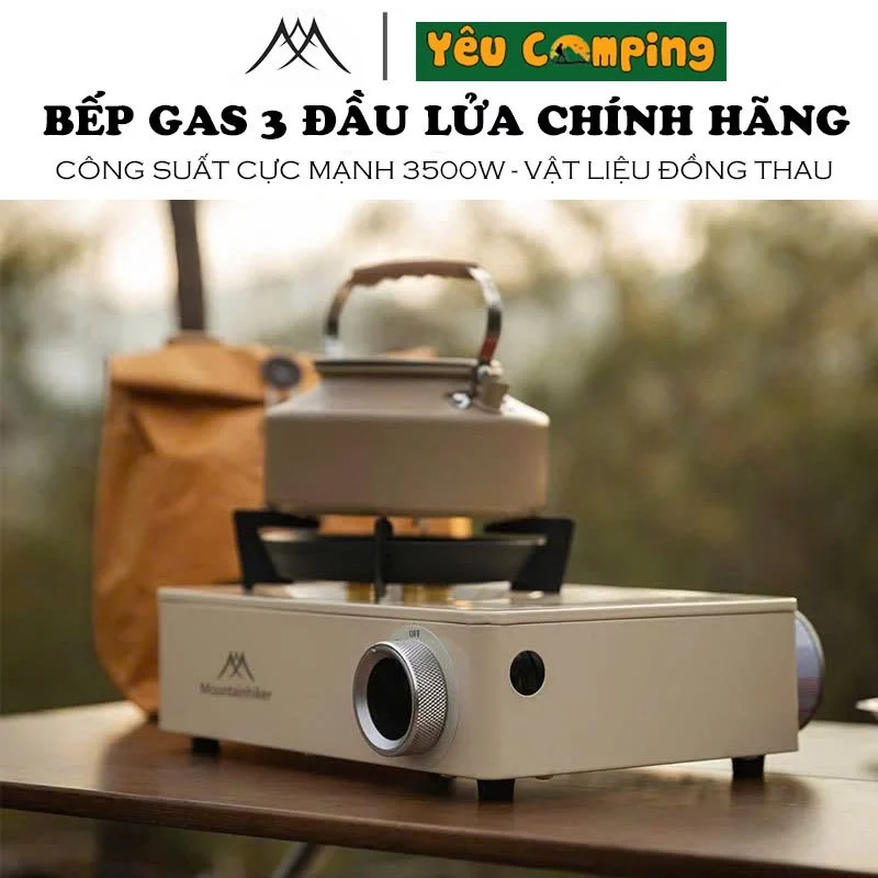 Bếp Gas Du Lịch Mountainhiker nhỏ gọn an toàn công suất lớn giúp nấu nướng siêu nhanh tặng kèm túi đựng