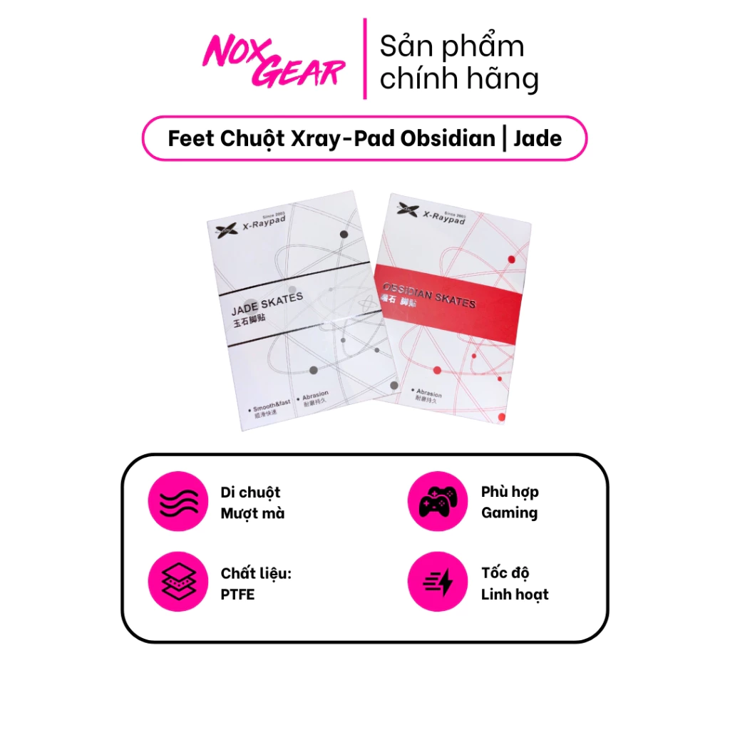 Mouse Feet Dots X-Raypad Obsidian | X-Raypad Jade - Chuyên game FPS - Chính hãng 100%