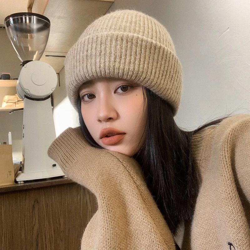 Mũ Len Trơn Mềm Unisex Nam Nữ Vintage Hàn Quốc – Giữ Ấm Mùa Đông, Dễ Phối Đồ