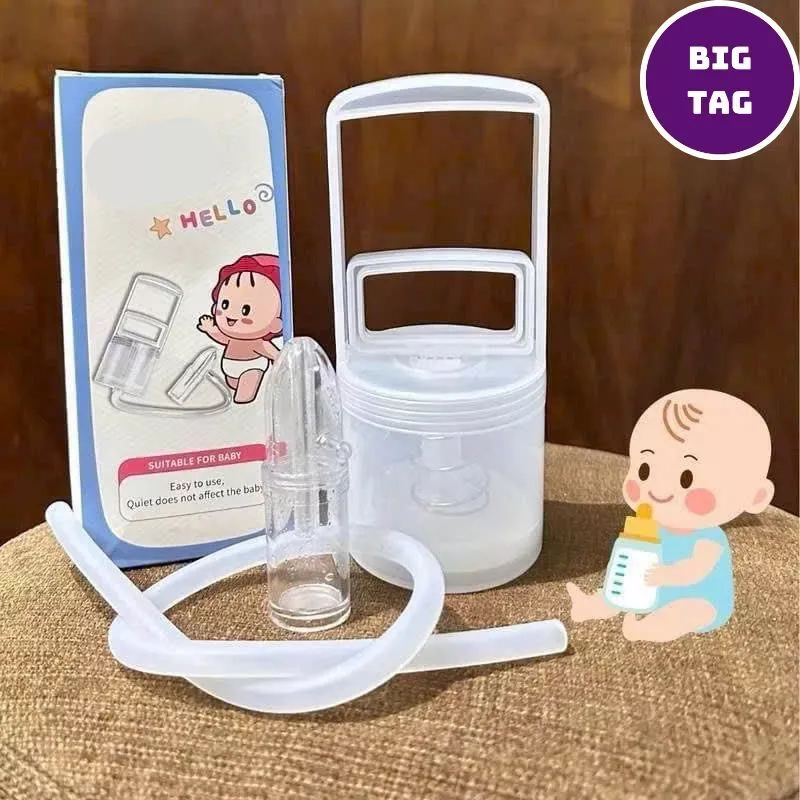 dụng cụ hút mũi cho bé kéo tay thế hệ mới, máy hút mũi cho trẻ sơ sinh, ống hút mũi an toàn cho bé 0111