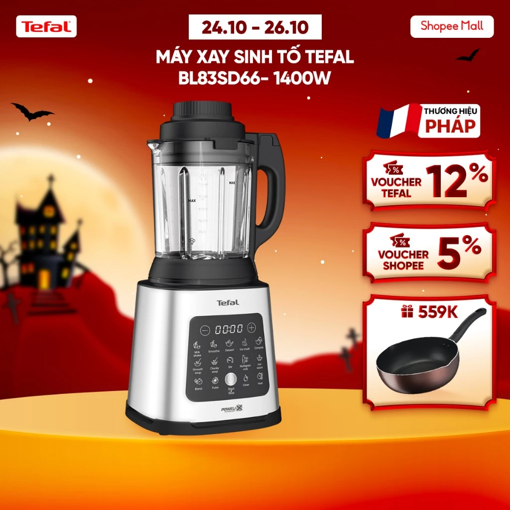 Máy làm sữa hạt, xay nấu đa năng Tefal - BL83SD66 1400W - xay sinh tố