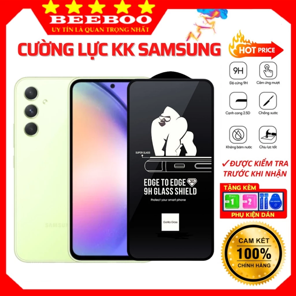 Kính cường lực Samsung S20 S23 Fe S10 Note 10 Lite M14 M15 M16 M17 M21 M22 M23 M30s M31 M32 M33 M34 M35 M36 M51 M52 KK3D
