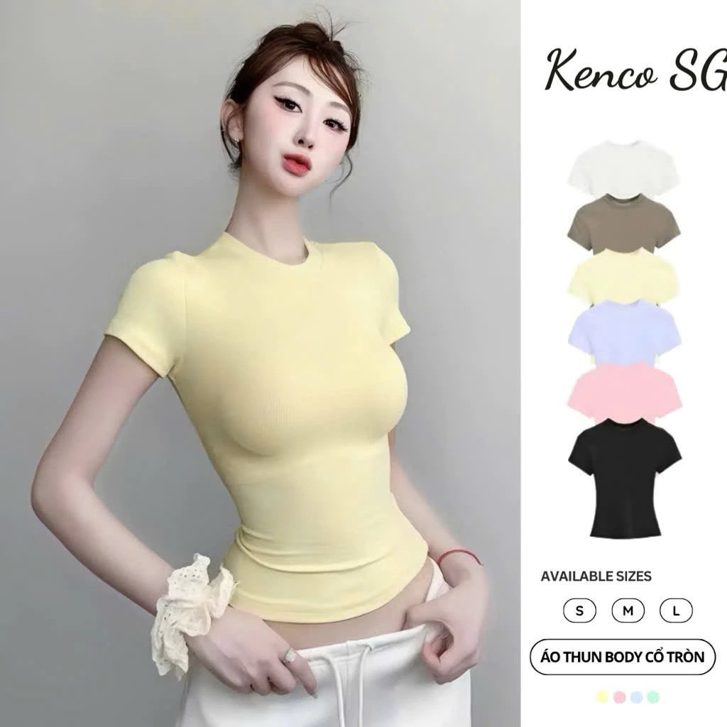 [THẮT EO] Áo Thun Ôm Body Cotton Mịn Co Giãn- KENCO clothing Sài Gòn MA208