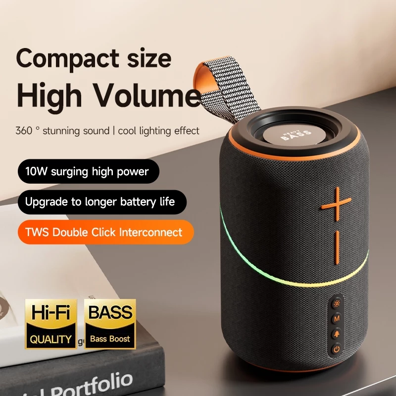 Loa Bluetooth Bass 07 Mạnh Âm Thanh Lớn Cực Đỉnh Bluetooth 5.2 Thế Hệ Mới, Thiết Kế Cực Đẹp, Dễ Sử Dụng Linkeetech
