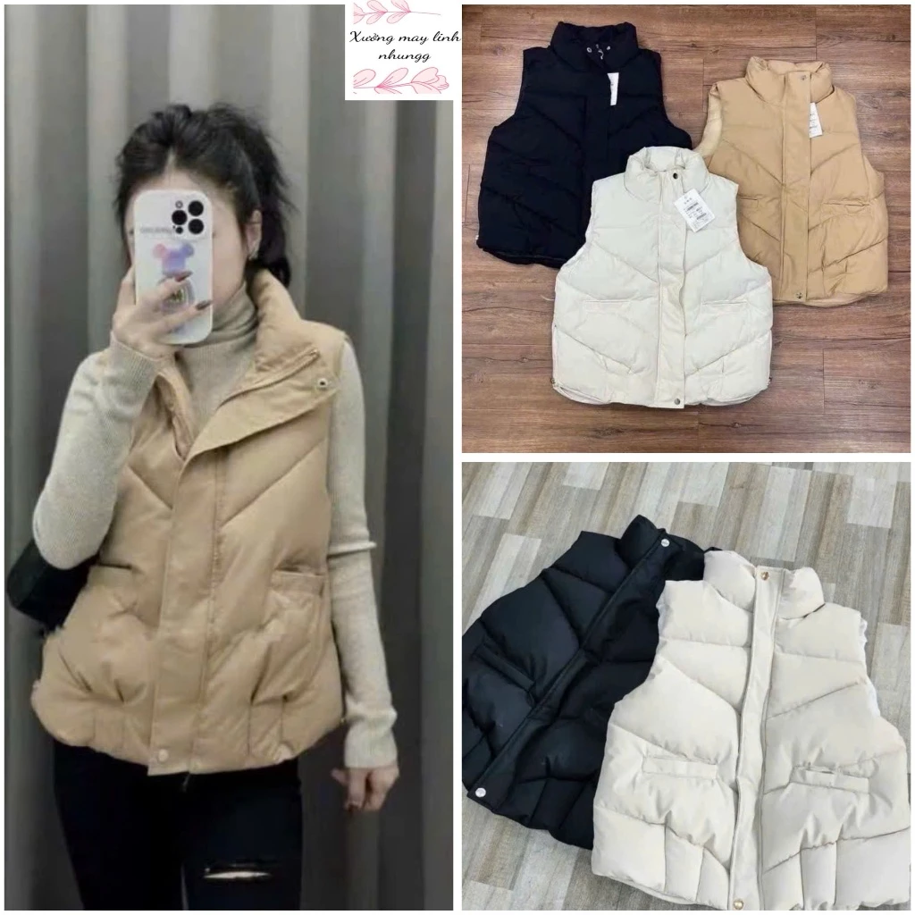 Áo gile khóa sườn unisex form đẹp chất liệu dày dặn phong cách Hàn Quốc phối đồ dễ dàng cho nam nữ