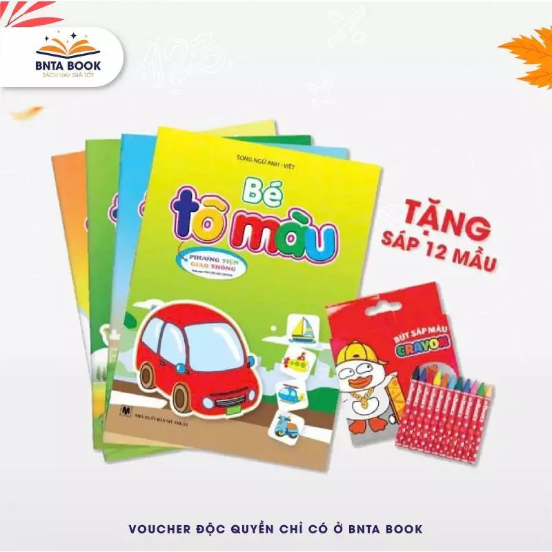 Sách - Bé Tô Màu Theo Chủ Đề - Song Ngữ Việt Anh - Dành Cho Trẻ 2-6 Tuổi