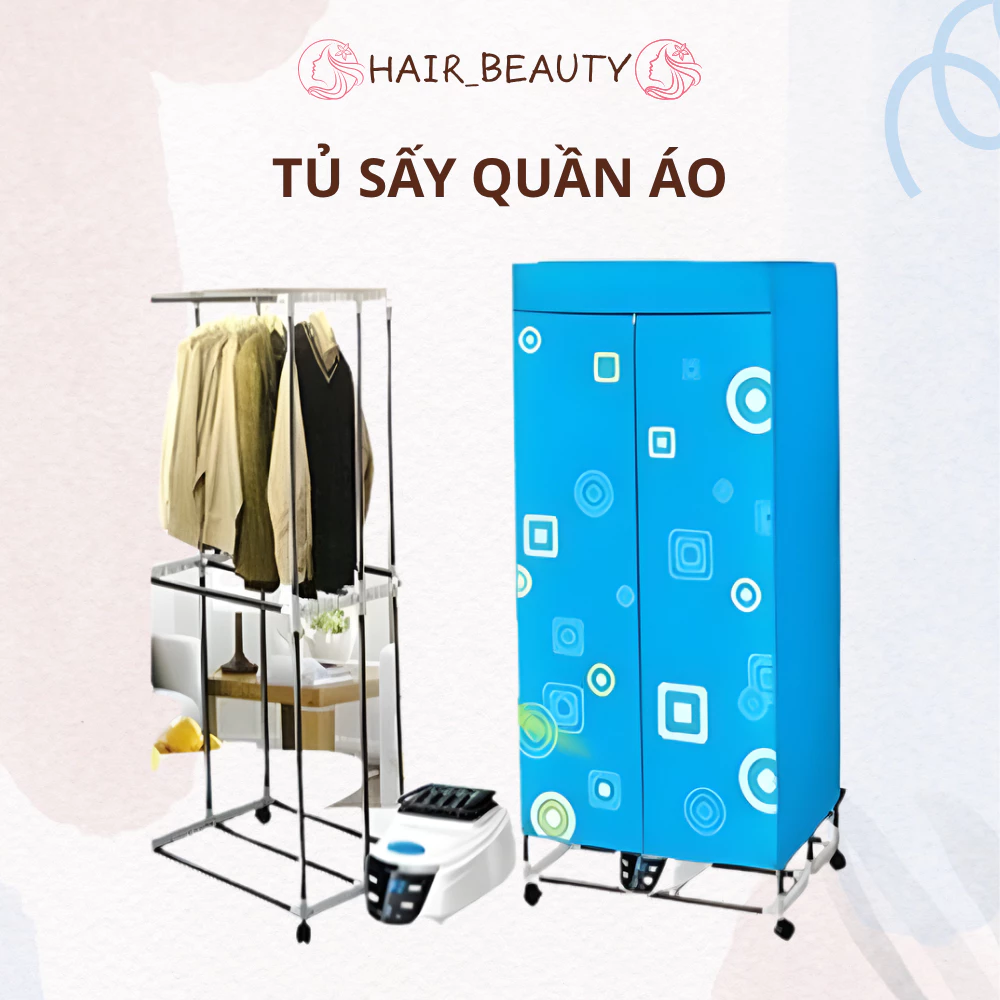 Tủ Sấy Quần Áo Thông Minh Tiết Kiệm Điện Không Tiếng Ồn Có Điều Khiển Từ Xa