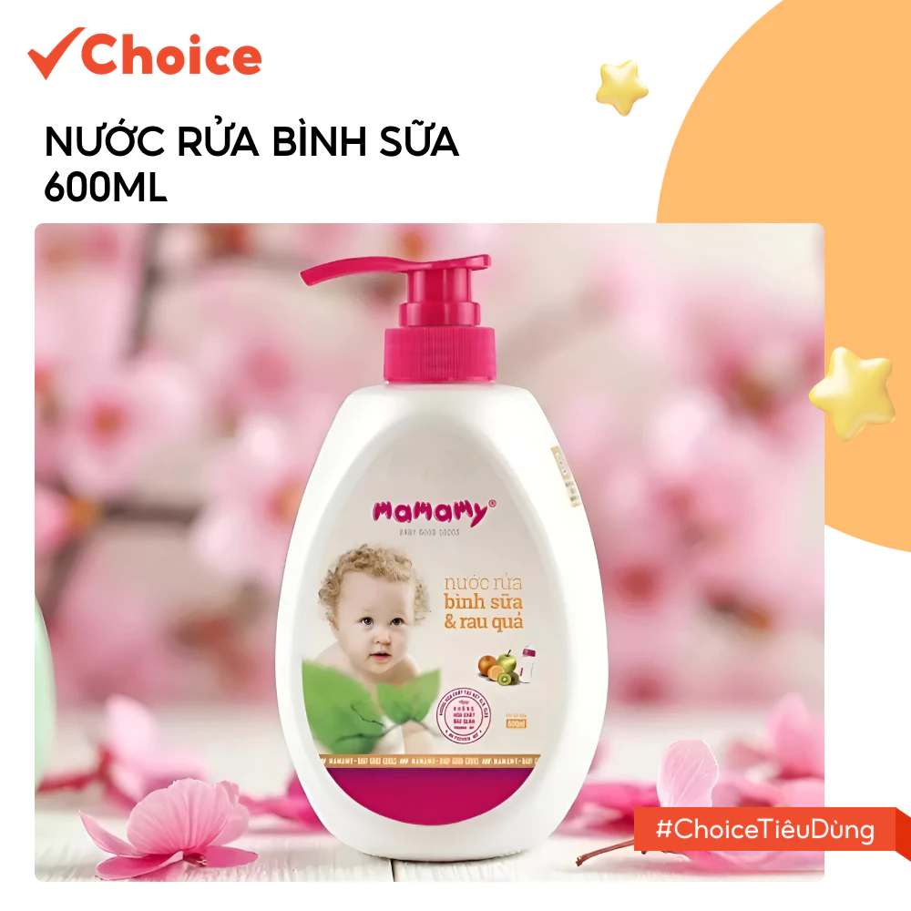 [Choice] Nước Rửa Bình Sữa Mamamy FM2-2793-14 Dạng Túi Tiện Lợi 600ml