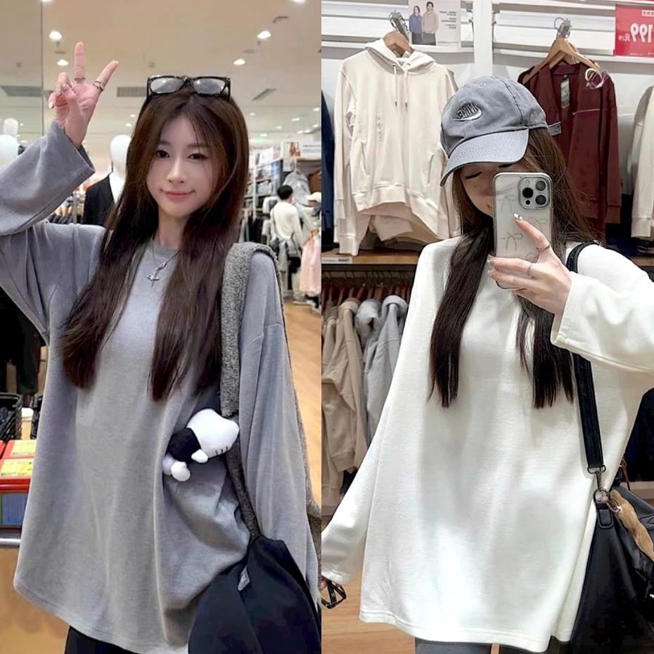 Áo thun dài tay thu đông, áo phông trơn dài tay form rộng UNISEX dễ phối đồ chất liệu dày dặn ACTR
