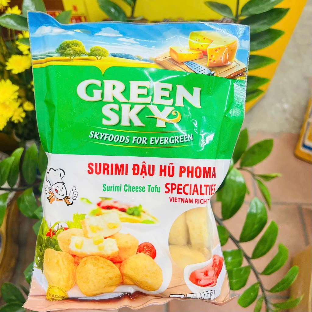 Đậu hũ phô mai greensky 400g thả lẩu, nướng, chiên siêu ngon, hàng việt nam
