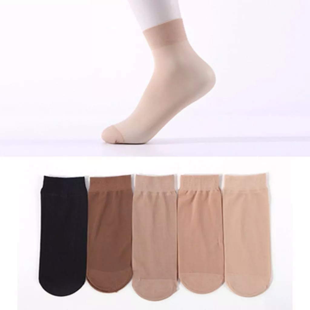 [ XẢ KHO ] Tất nữ cổ thấp su lụa mỏng nhẹ mềm mịn thoáng mát co giãn tốt tệp da chân thật HOMBRA T9111