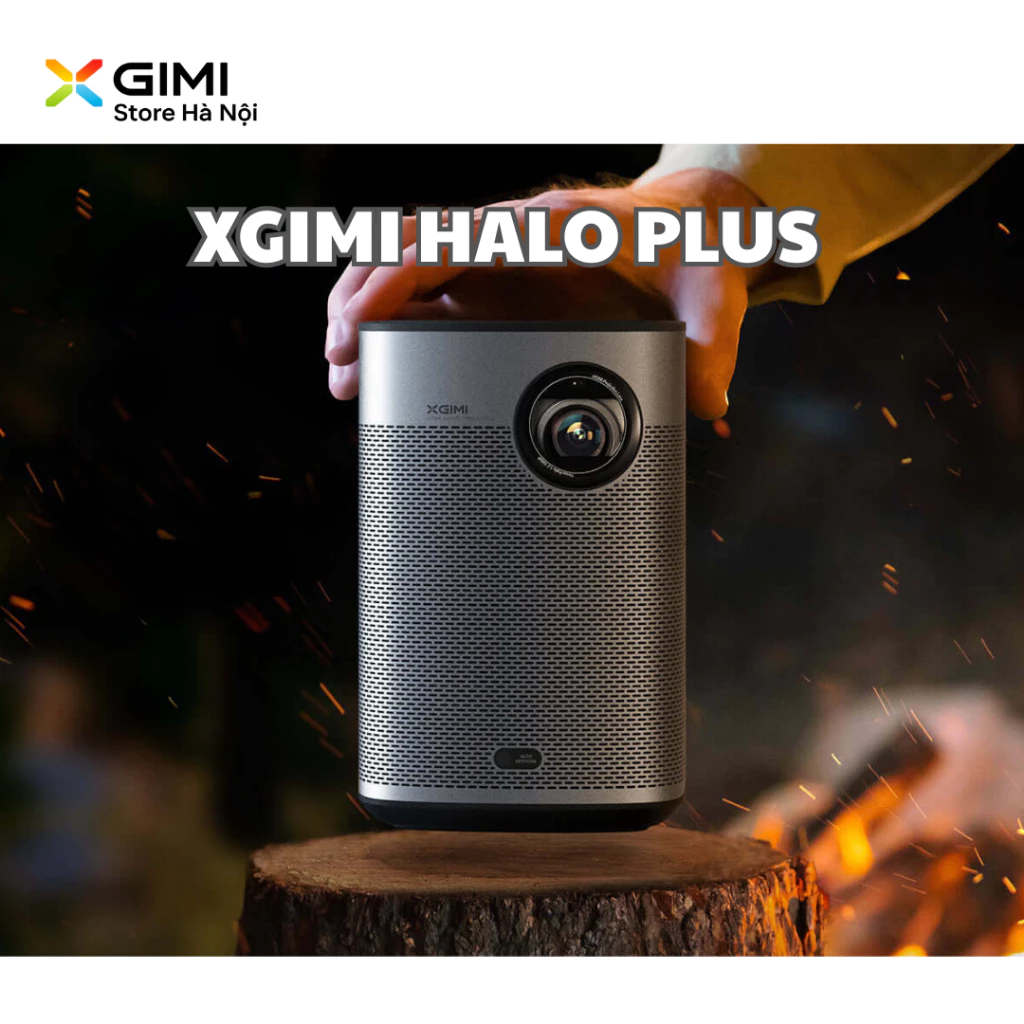 Máy chiếu XGIMI Halo Plus Full HD 1080p có pin - Độ sáng 700 ISO Lumens, Android TV, Loa Harman Kardon