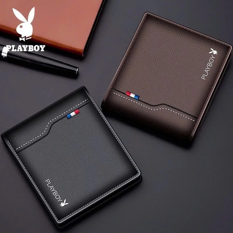 Ví Nam PLAYBOY Cao Cấp – Ví Da Nam Đứng Sang Trọng, Thiết Kế Thời Trang, Đựng Tiền Và Thẻ Tiện Lợi