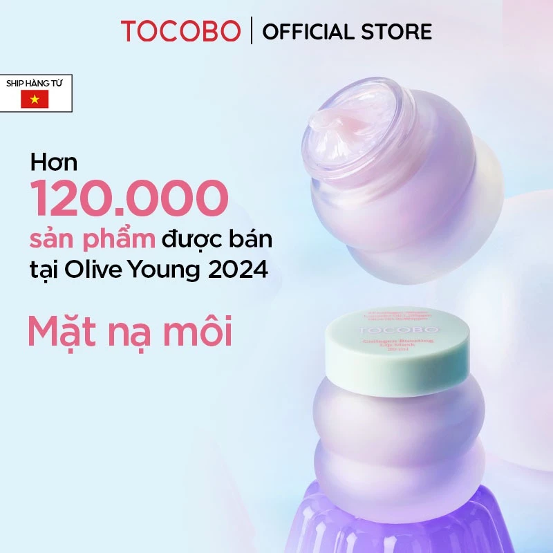 Mặt nạ dưỡng môi tăng cường collagen Tocobo Collagen Boosting Lip Mask 20ml