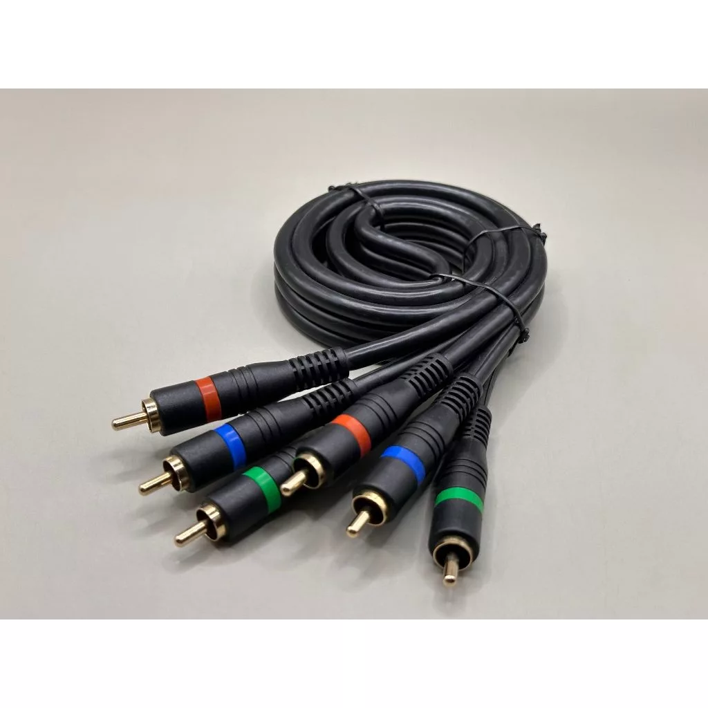 Dây AV 6 đầu bông sen 1,8m - 3 av ra 3 av