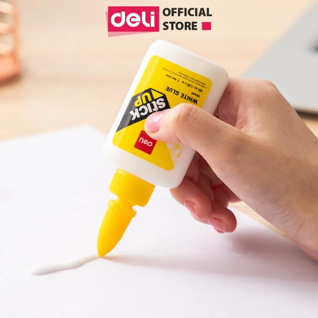Keo Sữa Đa Năng 40ml Deli Dán Vải Giấy Decal Làm Đồ Handmade Slime Không Mùi Chất Lượng Cao