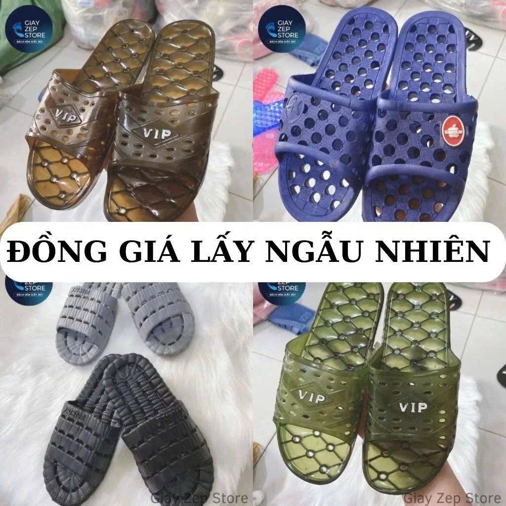 [Dép giá sỉ] Combo 5 Đôi Dép Đi Trong Nhà, Nhà Tắm, Văn Phòng Freesize