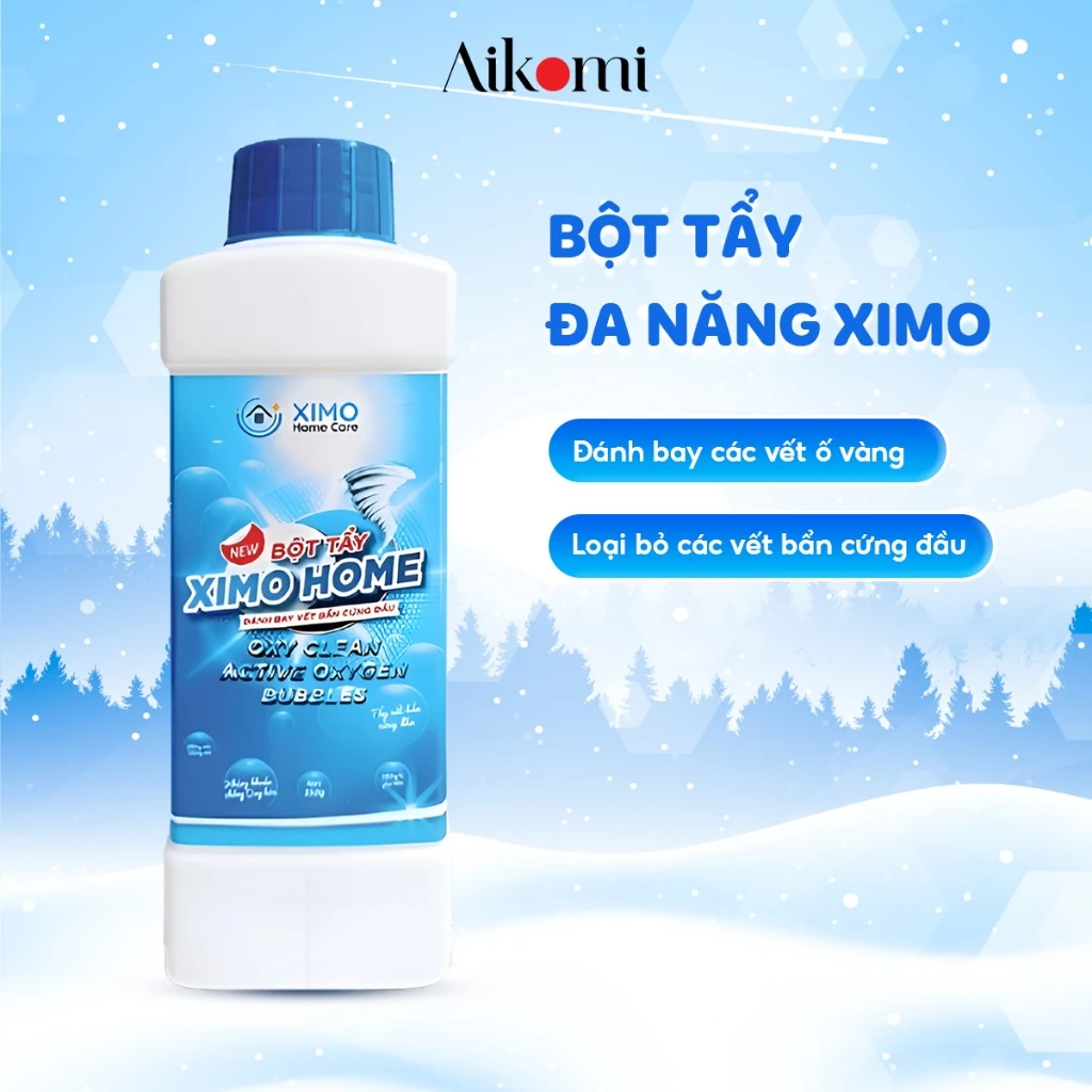 Bột tẩy vết bẩn đa năng Ximo bột tẩy trắng quần áo, đồ gia dụng - sạch như mới 350g