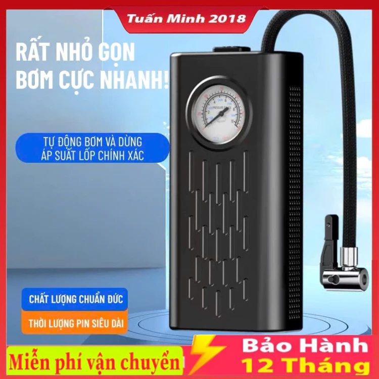Máy bơm lốp ô tô 12V Máy bơm lốp Mini có độ chính xác cao Bơm bơm hơi điện tử bơm hơi nhanh cho xe máy Xe đạp ô tô