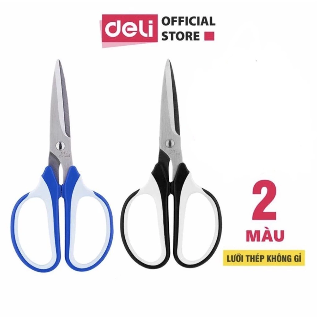 Kéo Đa Năng Deli, Kéo văn Phòng Tiện Lợi 190mm Sử Dụng Gia Đình/ Văn Phòng