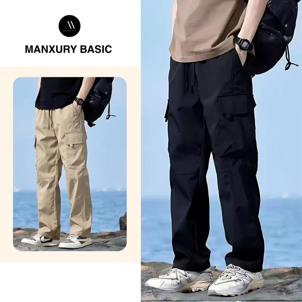Quần Kaki Túi Hộp Nam Baggy, Quần Cargo Pants, Quần Túi Hộp Ống Rộng Retro…